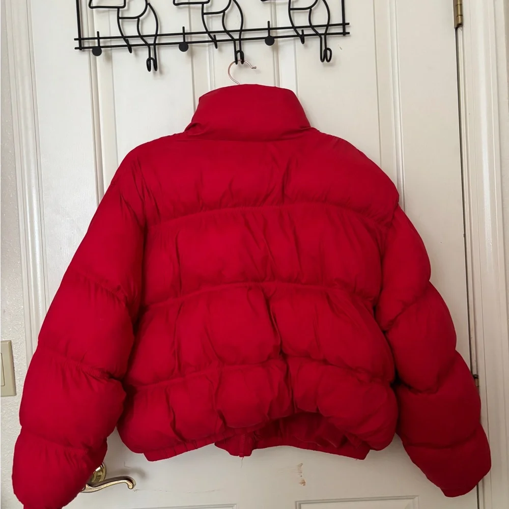Red Puffer Jacket - Picture 2 of 3